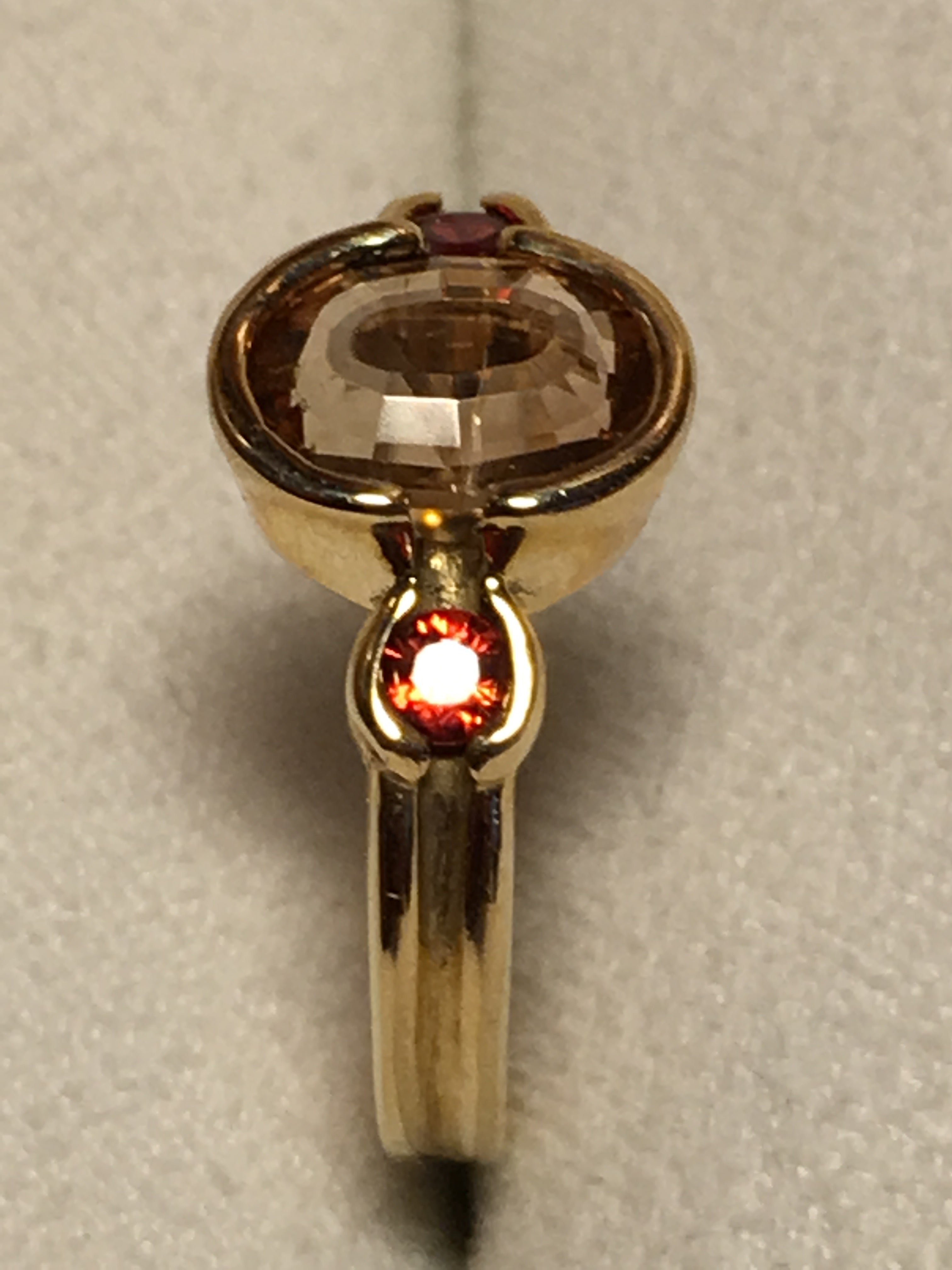 Champagne Tourmaline with Sapphires
