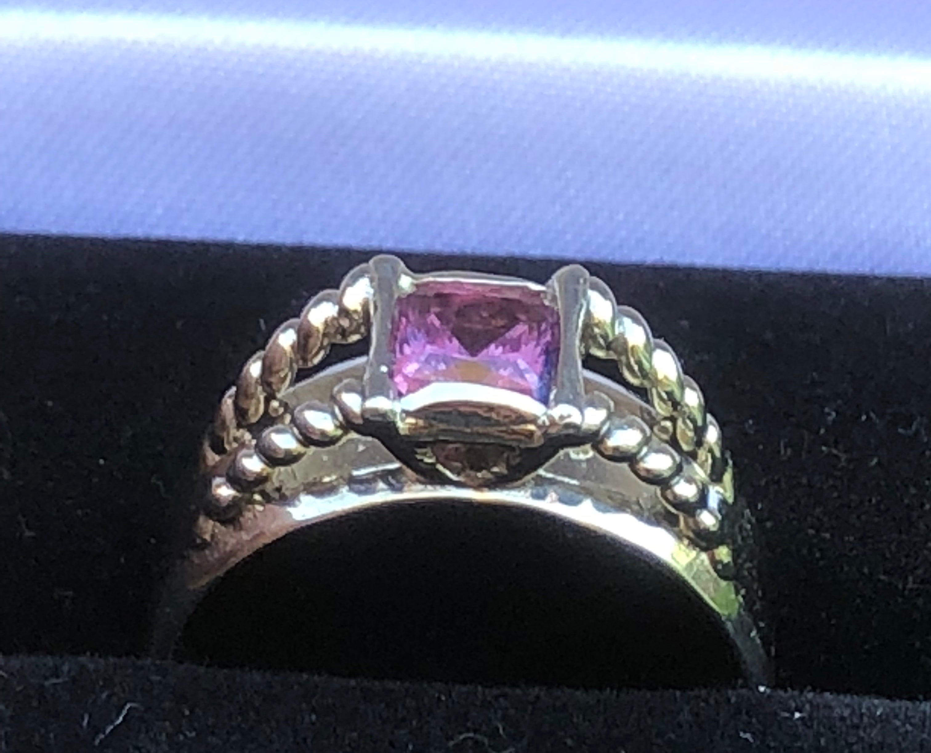 Pink Sapphire White Gold